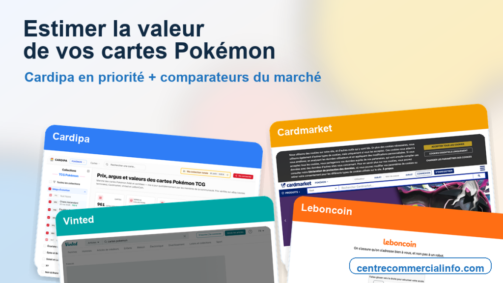 Estimer la valeur de cartes Pokémon avec Cardipa, Cardmarket, Vinted et Leboncoin